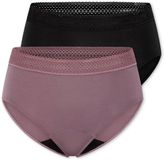 Schiesser 2PACK Retro Menstruatie onderbroekje - Schiesser Care Dames Onderbroek - zwart/mauve