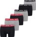 Levi's Heren 6P Boxers Repeat Logo Grijs & Zwart