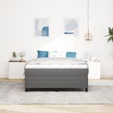 vidaXL Boxspringbed Lichtgrijs 160 x 200 cm Corduroy stof