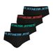 Athena - Set van 4 My Petit Prix herenslips - Stretch katoen - Oeko-Tex Standard 100 label, Zwart, XXL