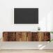 Maison Exclusive - Meuble TV mural, 2 pièces, en bois recyclé et fibre de bois
