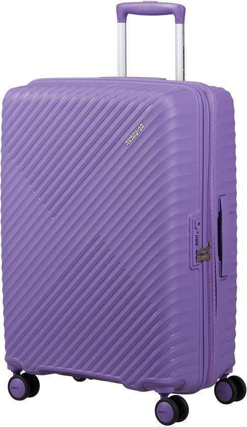 American Tourister Koffer - Diablast 4 wiel spinner M 68/25 uitbreidbaar - TSA lock - 91 l - Purple Pulse