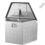 Vevor Trekhaakbox voor Vrachtwagens, 838 X 483 X 457 Mm, Aluminium, Zilverkleurig