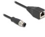 Delock 60067 RJ45 / M12 Netwerkadapter S/FTP 0.50 m Zwart 1 stuk(s)