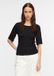 comma T-shirt Vrouwen Zwart Viscose Maat 40