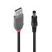 Lindy 70268 USB-kabel USB 2.0 1,5 m USB A naar DC Zwart