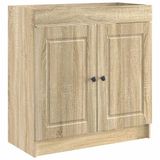 vidaXL Badkamer onder wastafel kast Sonoma Eiken 56 x 37,5 x 81 cm
