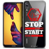 Beschermhoes Caseink Beschermhoesje voor Huawei P20 Lite, ultradun, Quote Start Doing