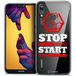 Beschermhoes Caseink Beschermhoesje voor Huawei P20 Lite, ultradun, Quote Start Doing