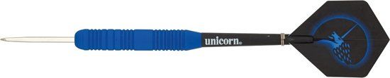 Unicorn Dartpijlen Core Plus Rubberised Steeltip Brass 25 G - Zwart