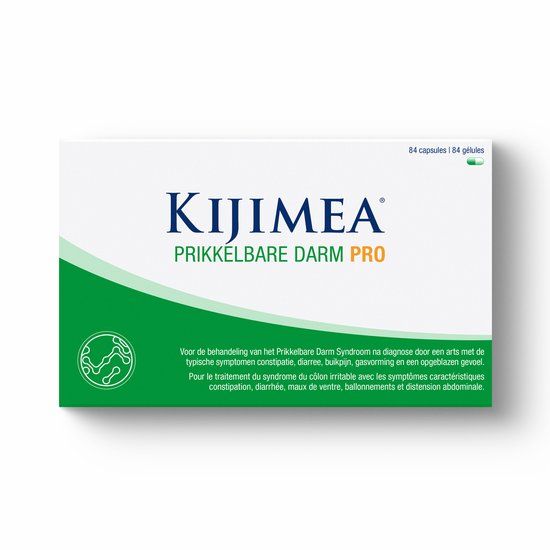 Kijimea Prikkelbare Darm PRO – ter Ondersteuning van Prikkelbare Darm Syndroom Klachten Zoals Diarree, Buikpijn, Winderigheid & Verstopping – Medisch Hulpmiddel - 84 Capsules