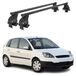 Menabo Omac Barres De Toit Transversales En Acier Pour Ford Fiesta Mk5 2003-2008 5portes – Antivol Inclus – Testées City Crash – Din 75302:2019 – Iso/pas 11154:2006 – Charge Max 50 Kg Noir