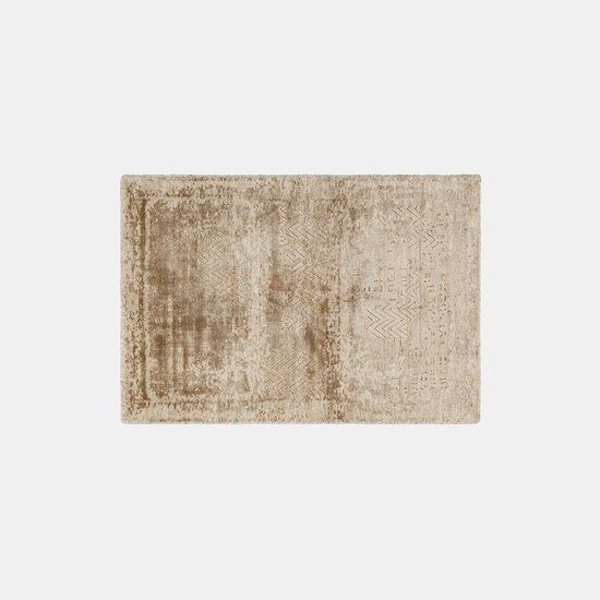 LOBERON Vloerkleed Ashmere crème Viscose Wol 200x140 cm