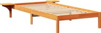 vidaXL Bedframe, wasbruin, 100 x 200 cm, massief grenen