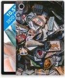 B2Ctelecom Samsung Galaxy Tab A8 2021/2022 Tablet Backcover met foto Badges