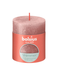 Bolsius bougie rustique conique shimmer 80/68 - rose