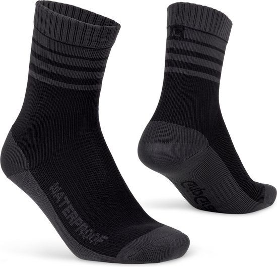 GripGrab Merino-Lined Waterproof Winter Socks - Black - Unisex - Size M