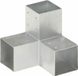 vidaXL Paalverbinding Y-vorm 91x91 mm gegalvaniseerd metaal