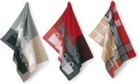 Kela Keuken Tabea Theedoek Set van 4 stuks - Coton - Gris
