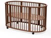 Lit Stokke Sleepi Bed V3, Warm Bruin - Oval, Adjustable, Stylish and Flexible - 0-5 years