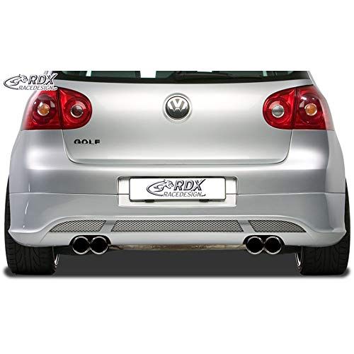 Achterskirt voor Volkswagen Golf V Hatchback 3/5-deurs 2003-2008 'V2' (uitlaat links/rechts) - ABS