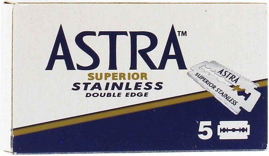 Astra Superior Stainless Double Edge Razor Blades - 100 Pack