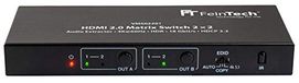 FeinTech VMS02201 HDMI 2.0 Matrix Switch 2x2 met Audio Extractor 4K HDR SPDIF