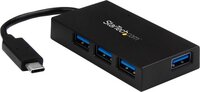 StarTech.com 4-Port USB 3.0 Hub - USB-C - Black