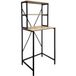 DESIGN AMEUBLEMENT MB Muebles Bontios Plank boven Wasmachine Aqua Industriële Stijl X-poot Constructie Vochtbestendige Planken Verstelbare Poten Matzwart Stalen Frame 3 Legplanken