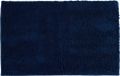 Tendance Tapis de bain microfibre - poils longs - bleu - 50x80 cm