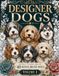 Designer Dogs: An Adult Coloring Book of 40 Mixed-Breed Dogs