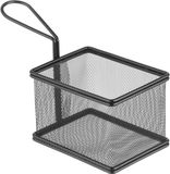 HENDI Mini frituurmandjes – matzwarte coating – roestvast staal – 125x100x85 mm