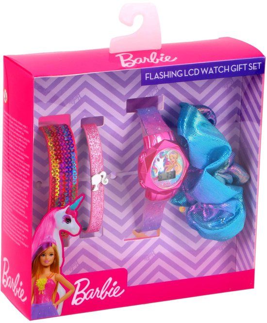 Accutime - LCD Barbie Horloge Met Accessoires