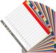 Exacompta 20x Tabbladen met bedrukte tabs in gekleurde PP - 31 tabs - 1 tot 31 - A4 maxi - Geassorteerde felle kleuren - 88E
