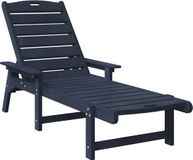 vidaXL Ligstoel Marineblauw