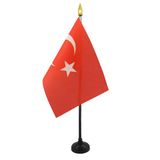 AZ FLAG Tafelvlag Turkije 15x10 cm
