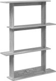vidaXL Wandplank Grijs Sonoma 100 x 20 x 126 cm Bewerkt hout