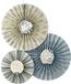 Folat Blooming baby boy papieren waaiers - 3 stuks