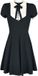 Jawbreaker In A Mood Tie Neck Dames Mini-jurk - zwart/wit - S