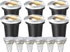 LEDVION LED Grondspot 9 stuks Vierkant GU10 3W 230V 2700K Warm wit IP67