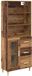 vidaXL Highboard Oud Hout 69,5 x 34 x 180 cm Bewerkt hout