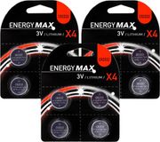 Merkloos EnergyMax CR2032 Knoopcel Batterijen - 12 Stuks