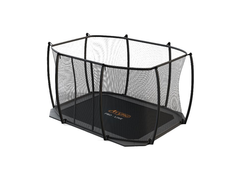 Avyna Pro-Line rechthoekige flatlevel trampoline met veiligheidsnet - luxe