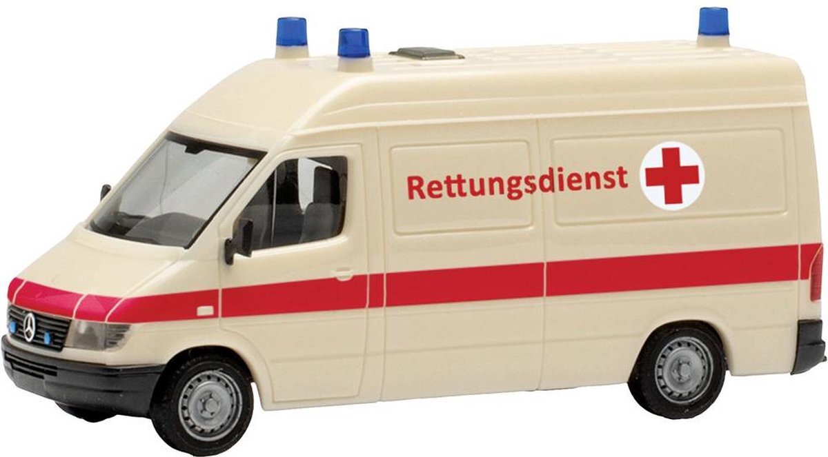 Herpa 097031 H0 Mercedes Benz Sprinter „96 RTW reddingsdienst