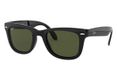 Ray-Ban WAYFARER FOLDING CLASSIC zonnebril Vierkant Zwart Gepolariseerde lens M/L Groen