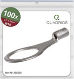 Quadrios 23C500 Ringkabelschoen Dwarsdoorsnede (max.): 1.5 mm² Gat diameter: 10.5 mm Ongeïsoleerd 100 stuk(s)