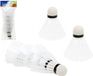 Badminton volants de badminton - 12x - blanc - en tube