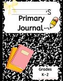 Primary Writing Notebook for Kids: Blank Kindergarten Writing Journal with Primary Lines 100 pages: Large Writing Lines for Beginning Writers, Kindergarten, Preschool & Early Elementary Students