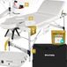 tectake® 3-Zones Massagetafel - 70cm Breed - Wit