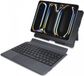 Buddi Thorn Housse avec clavier QWERTY Convient pour iPad Pro 11 (2024/2025) | Housse de protection | Bluetooth 5.0 | avec support pour stylo | Étui livre | Magnétique amovible | Trackpad | Noir/Gris